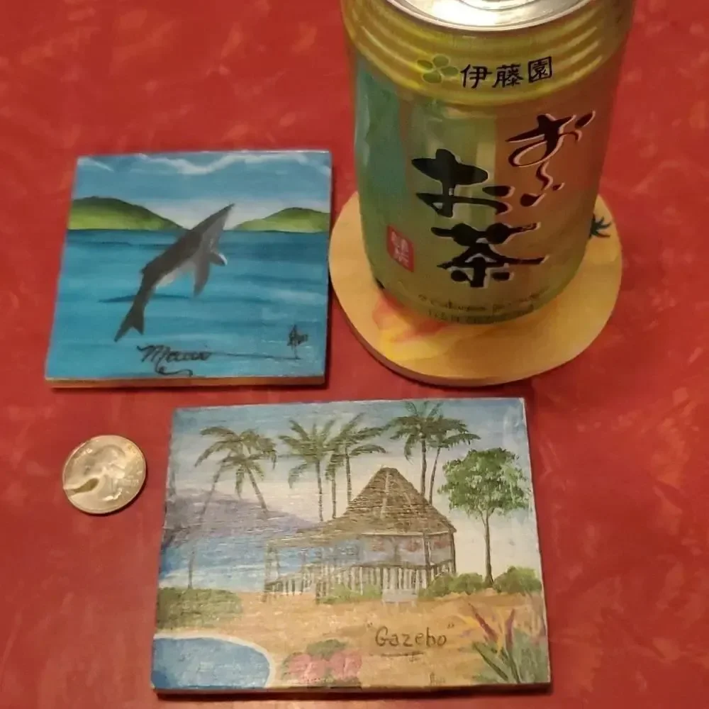 Made on Maui Hawaii Coaster Set of 3